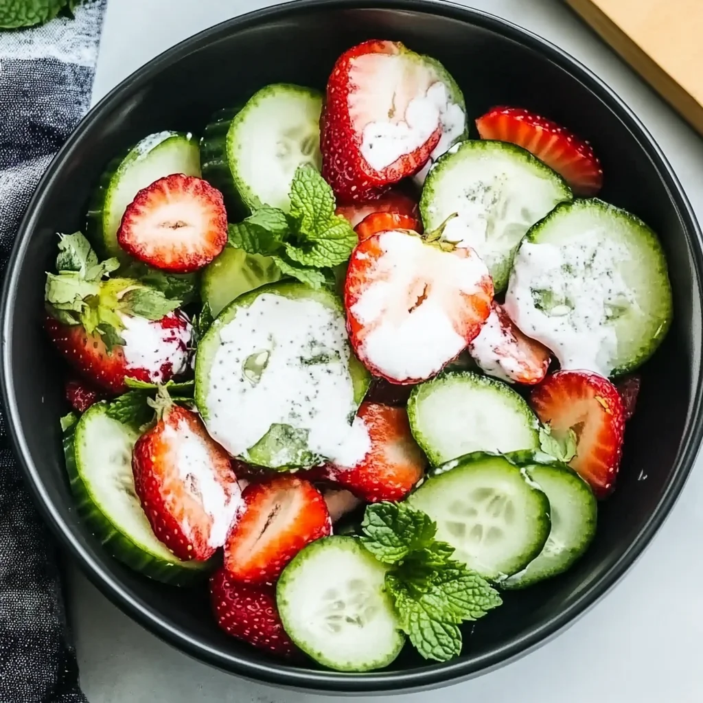 This Cucumber Strawberry Salad