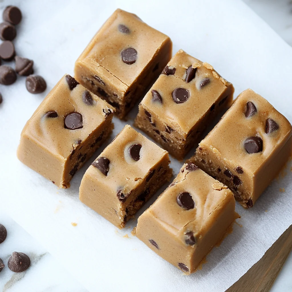 Three Ingredient Peanut Butter Cookie Dough Break-Apart Fudge