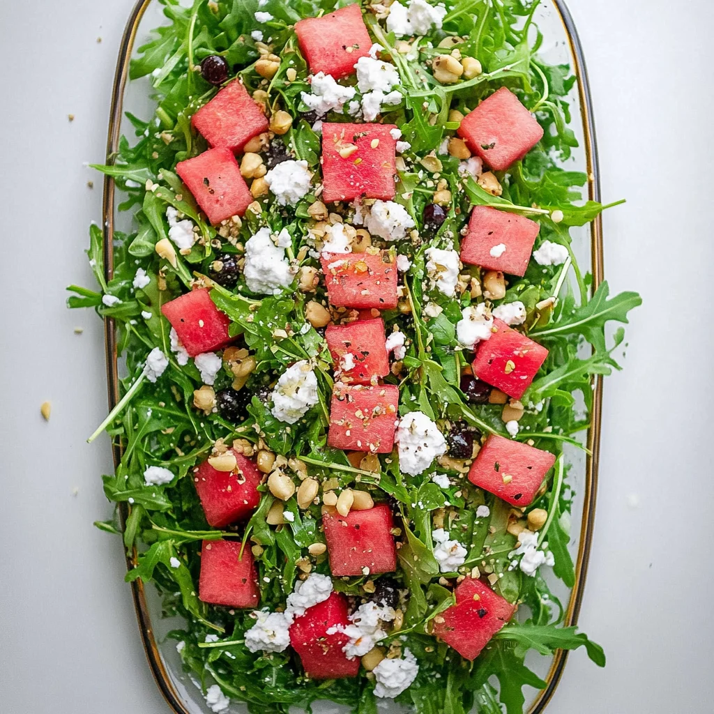 Watermelon Arugula Salad