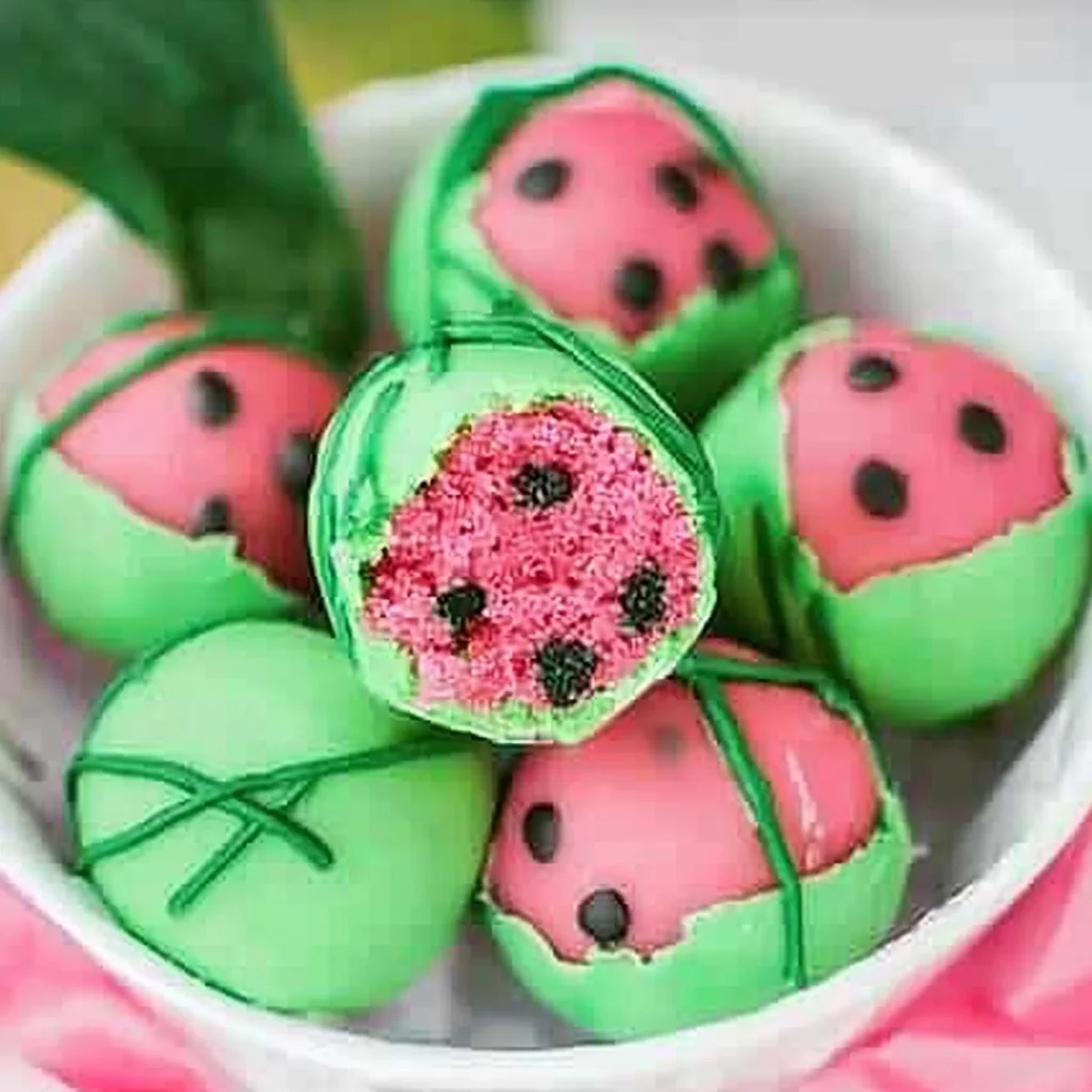 Watermelon Cake Pops