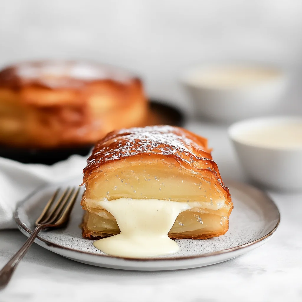 Apple Mille Feuille with Vanilla Custard (gluten-free)