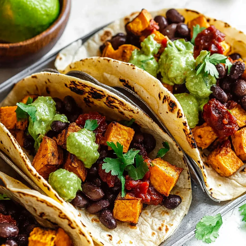 Black Bean Sweet Potato Tacos Recipe