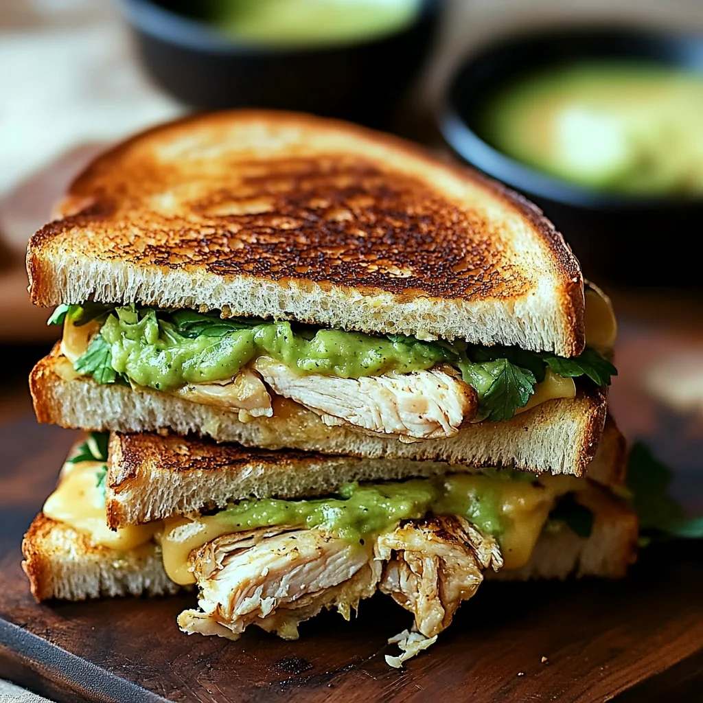 Chicken Avocado Melt Sandwich