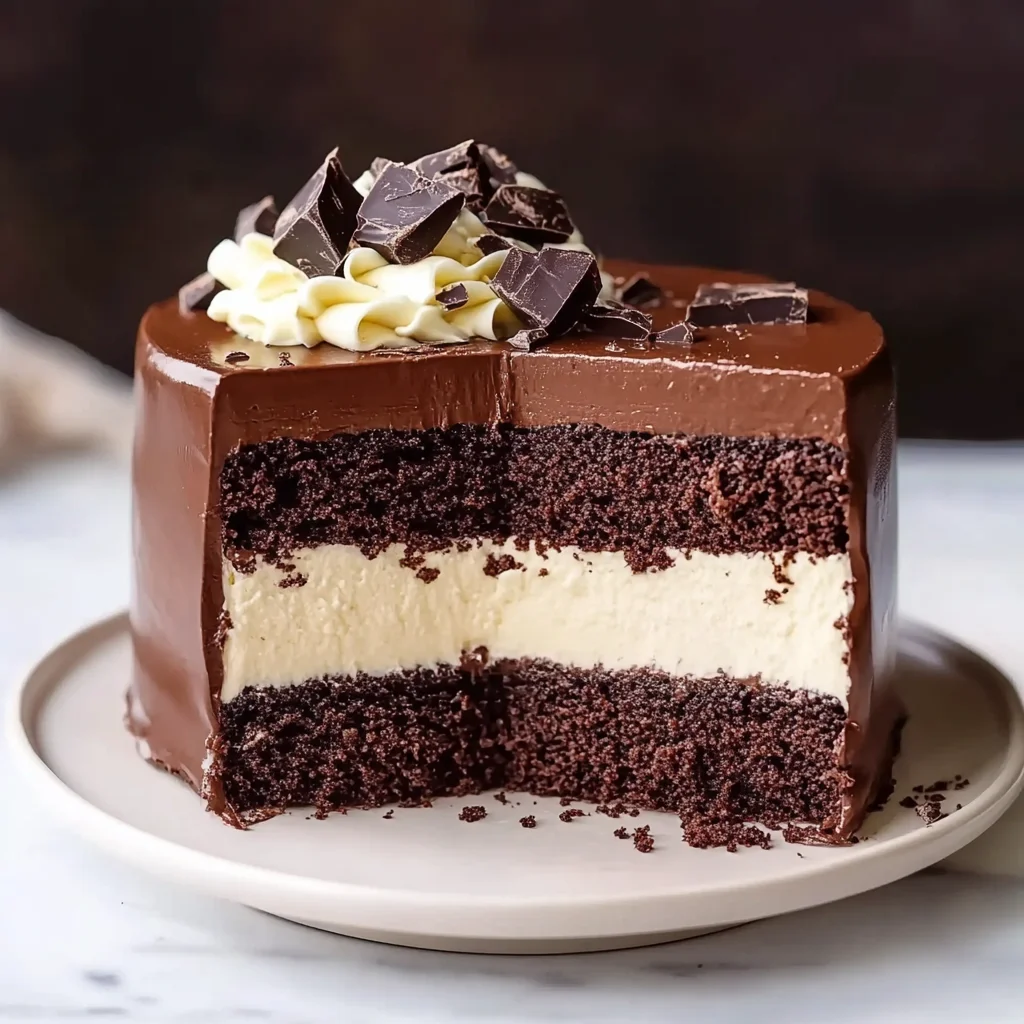 Chocolate Mousse Layer Cake