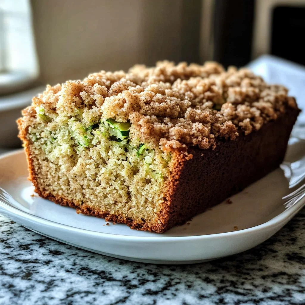 Cinnamon Streusel Topped Zucchini Bread Bakery Style: A Stunning Loaf