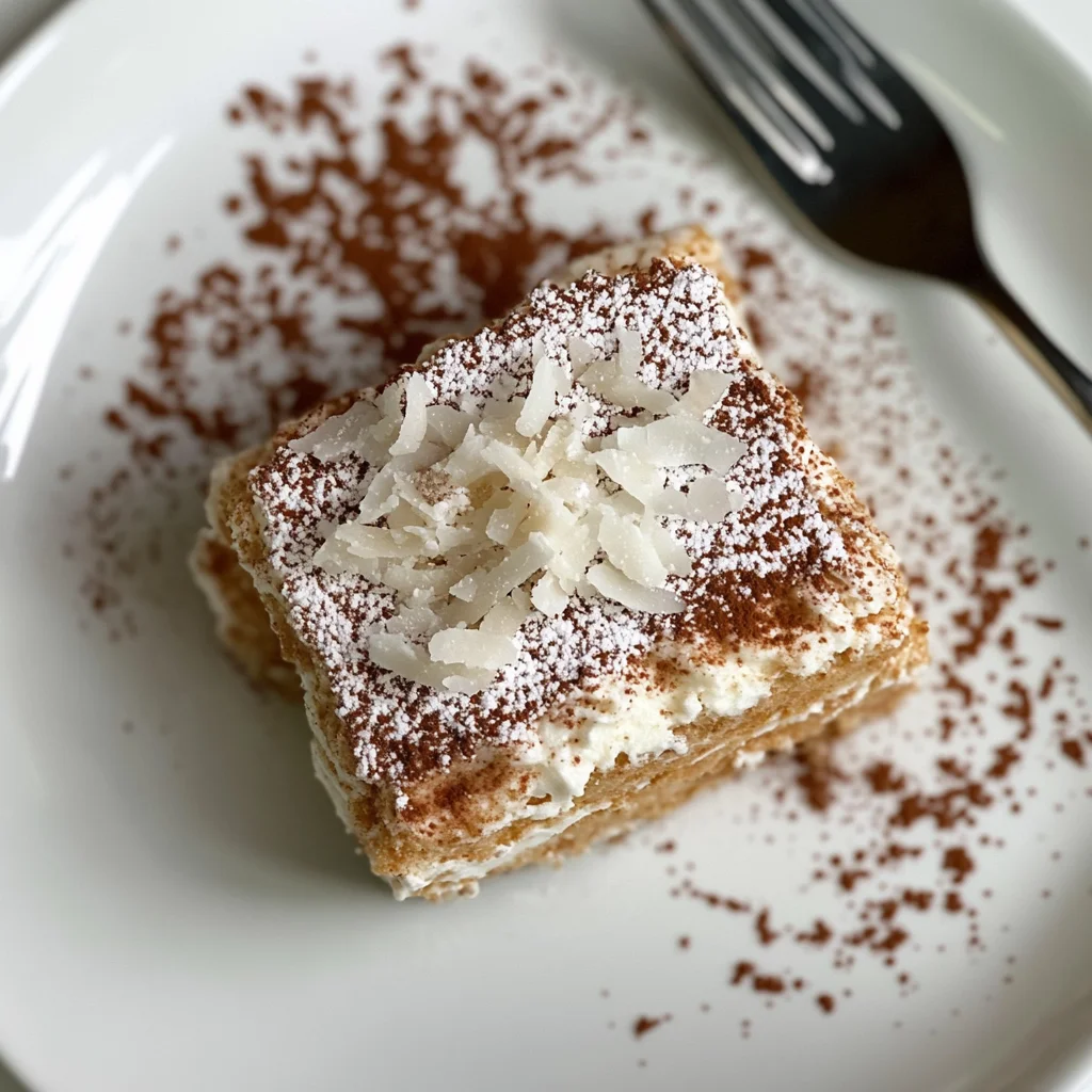 Coconut Rum (Coquito) Tiramisu