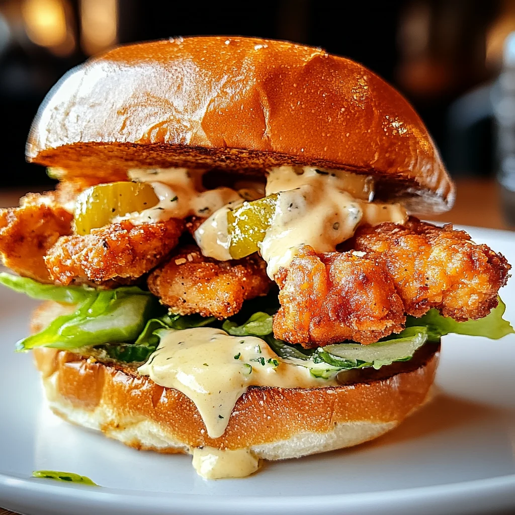 Crispy Chicken Caesar Sandwich