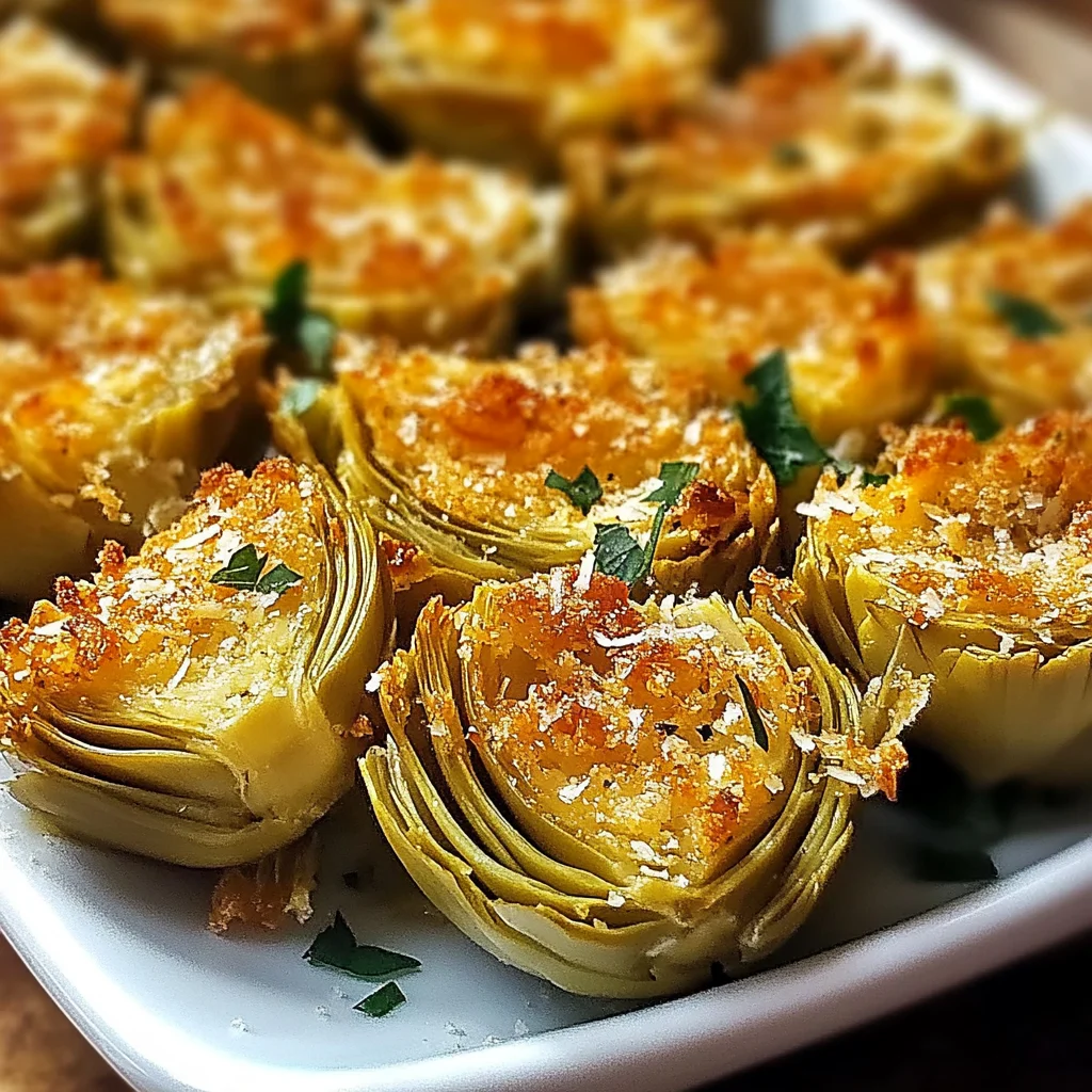 Crispy Parmesan Artichoke Hearts