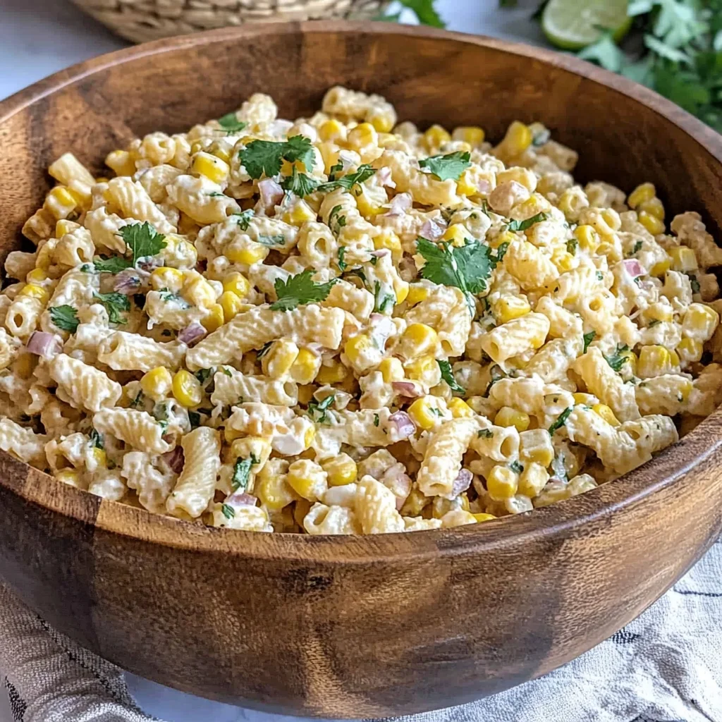 Elote Pasta Salad Recipe (Mexican Street Corn)