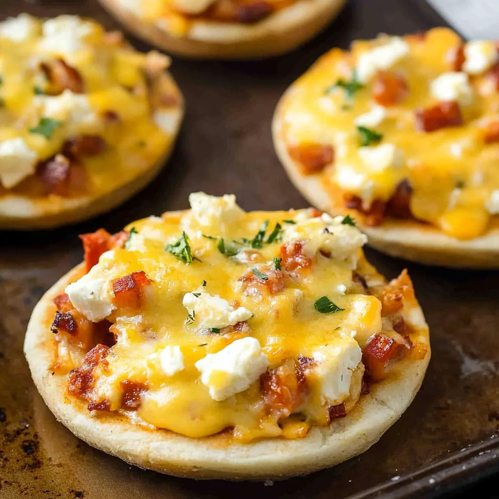 English Muffin Breakfast Pizzas