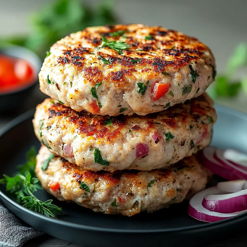 Greek Chicken Burgers