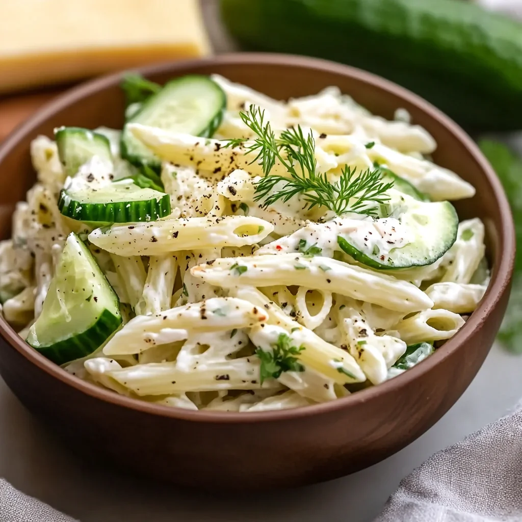 Healthy Cucumber Pasta Salad