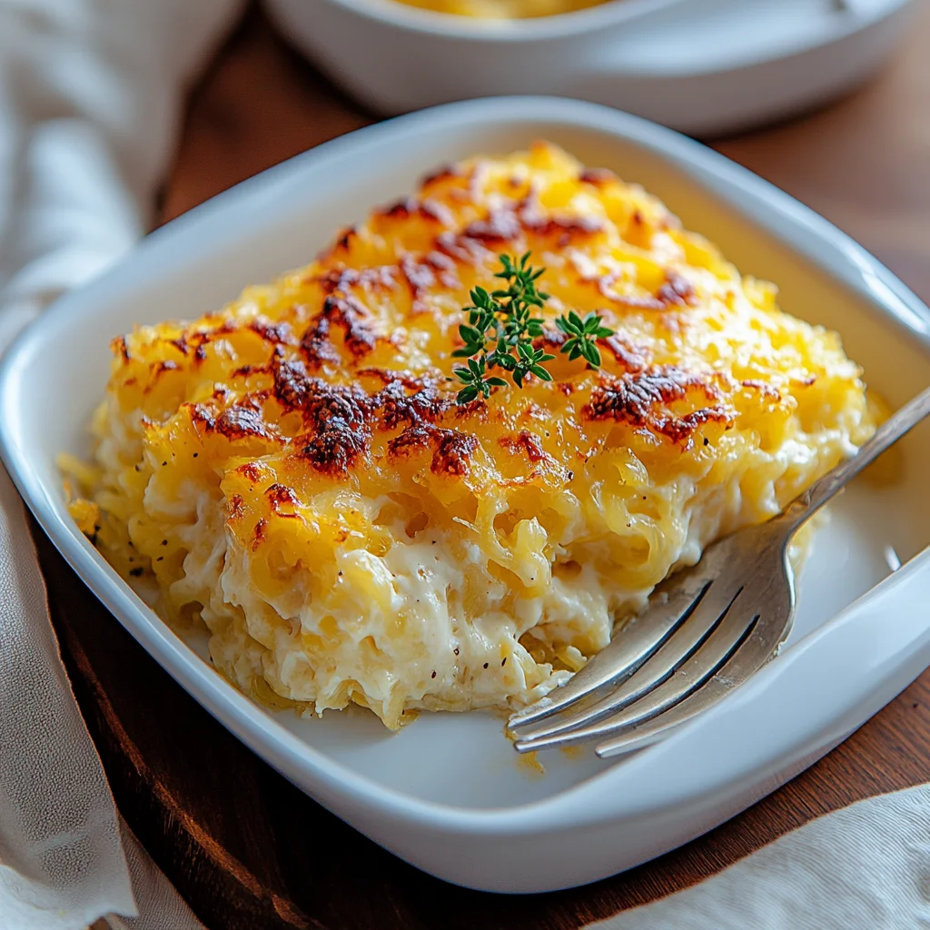 Healthy Spaghetti Squash Au Gratin