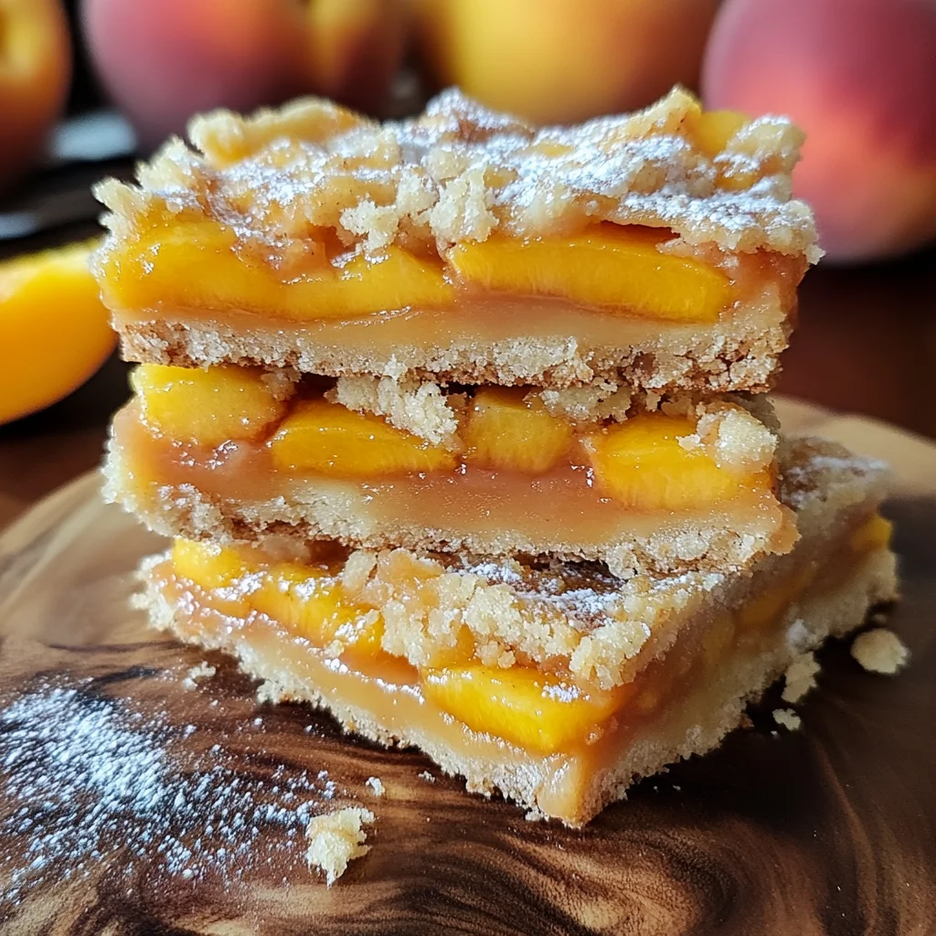 Heavenly Summer Peach Bars