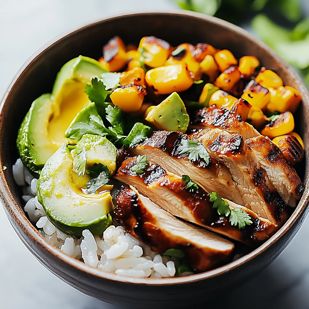 Honey Chipotle Chicken Rice Bowls