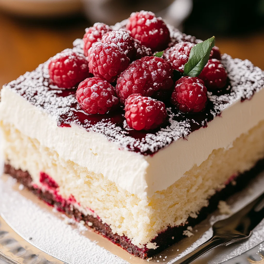 Italian Vanilla Raspberry Love Cake