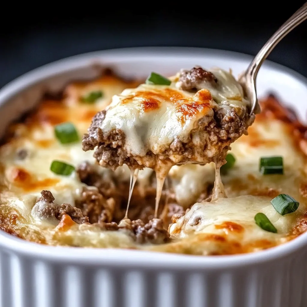 Low Carb Philly Cheesesteak Casserole
