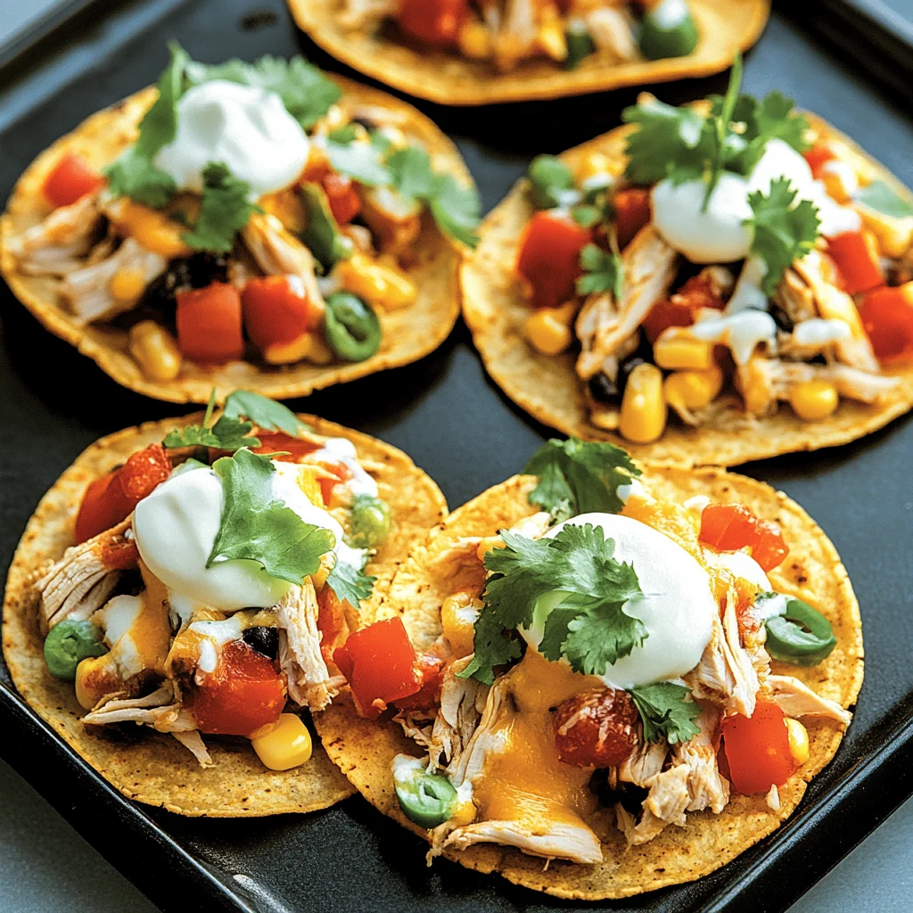 Mexican Rotisserie Chicken Tostadas