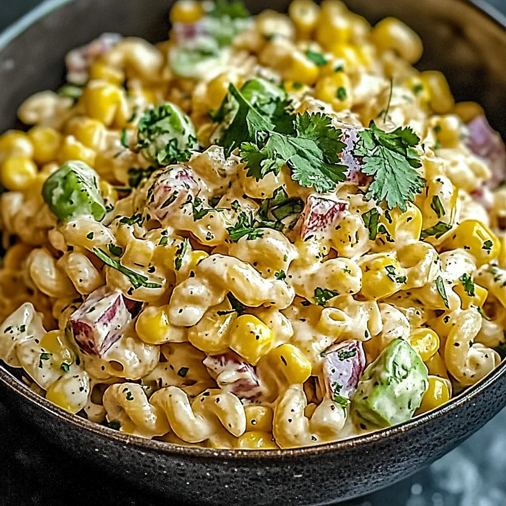 Mexican Street Corn Pasta Salad is a must-try dish!