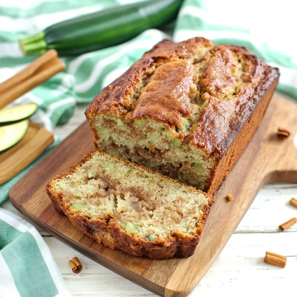 Moist and Delicious Cinnamon Swirl Zucchini Bread