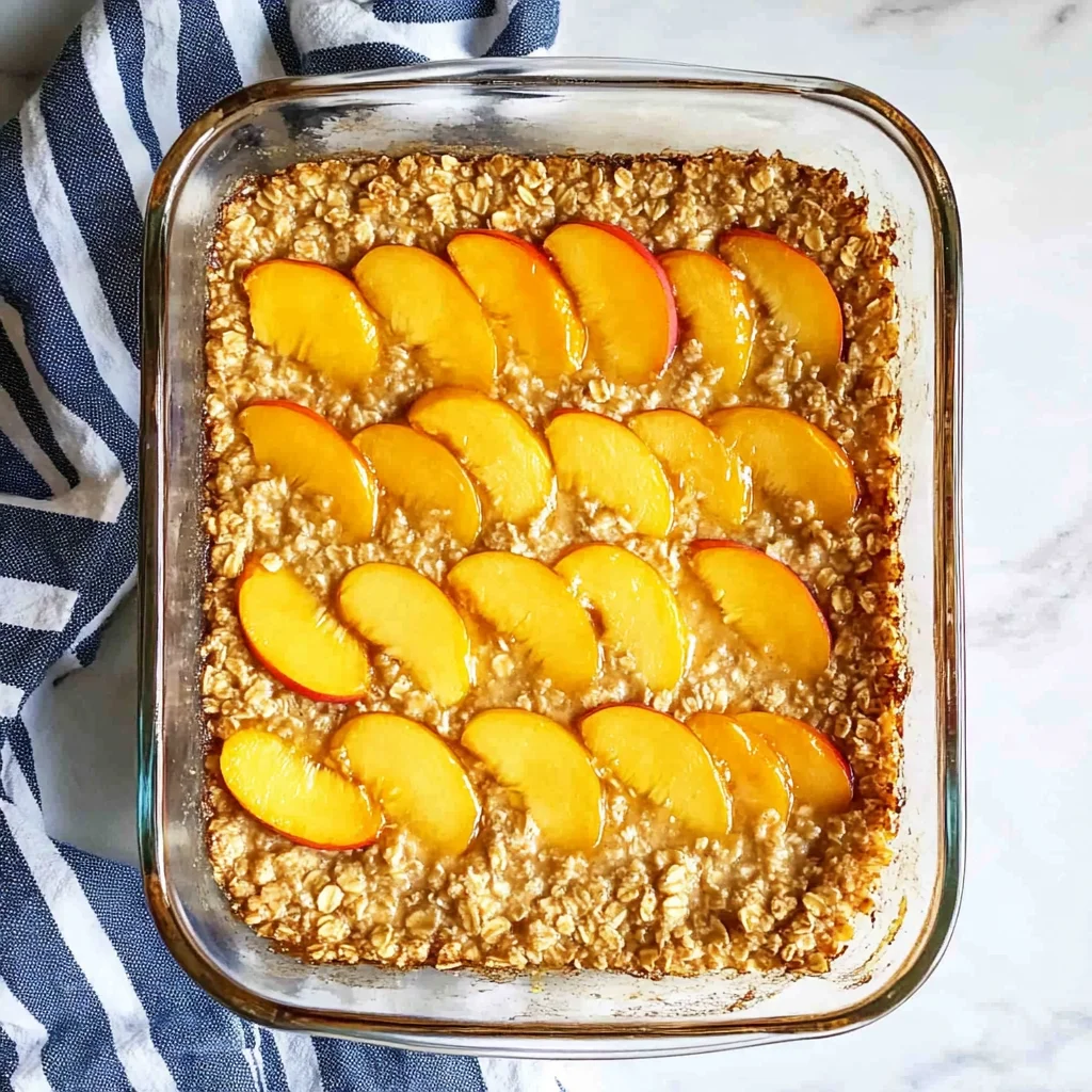 Peach Baked Oatmeal