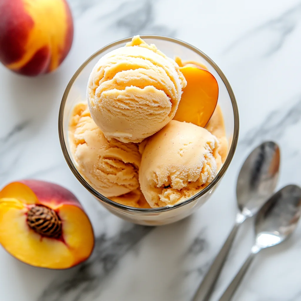 Peach Greek Frozen Yogurt