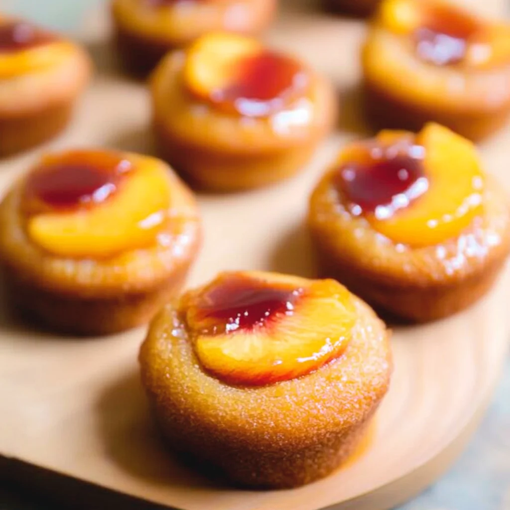 Peach Upside Down Mini Cakes