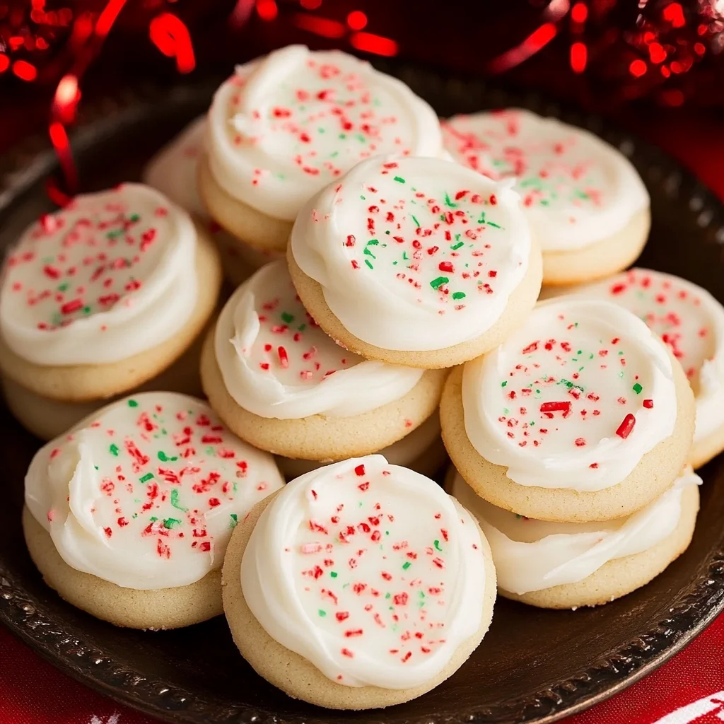 Peppermint Meltaway Cookies