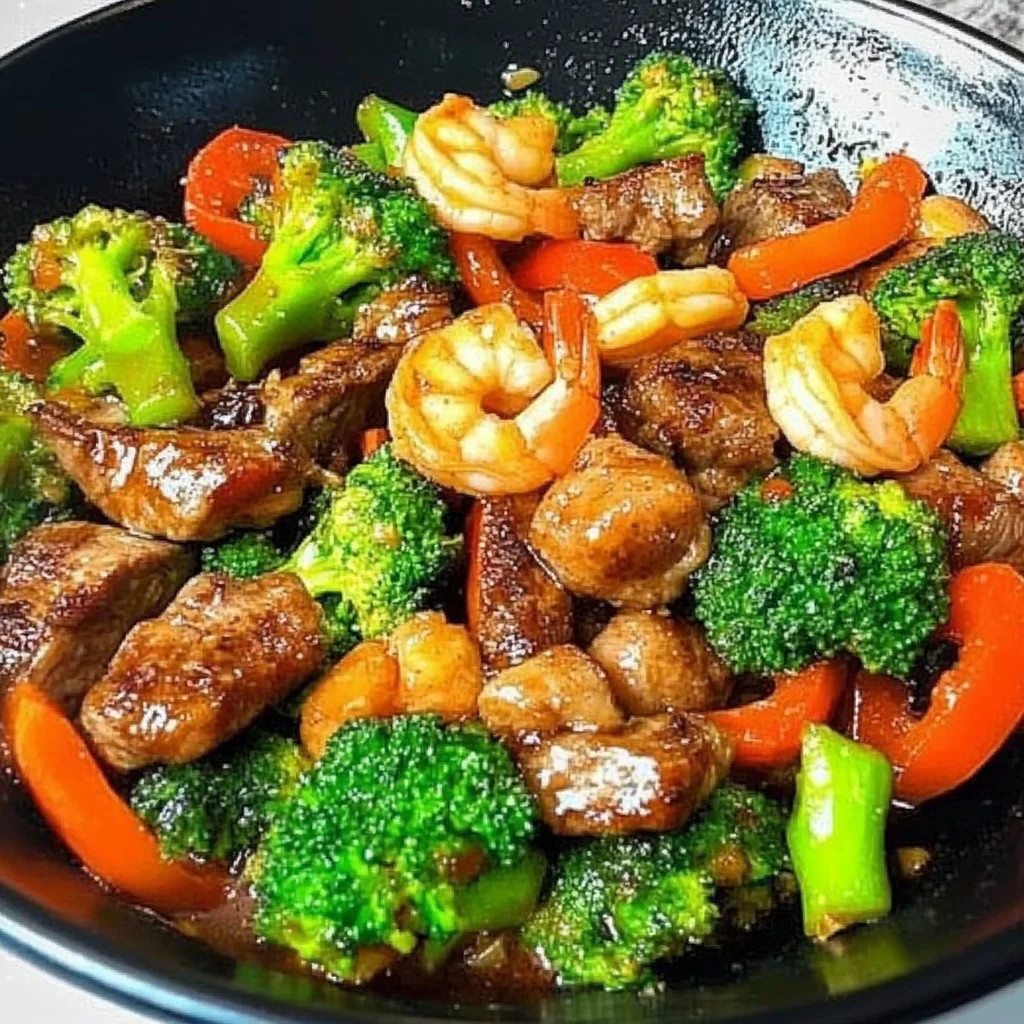 STEAK AND SHRIMP STIR FRY