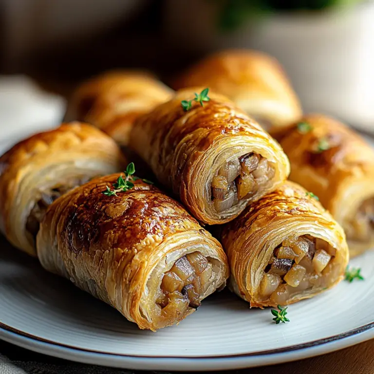 Savory French Onion Sausage Rolls