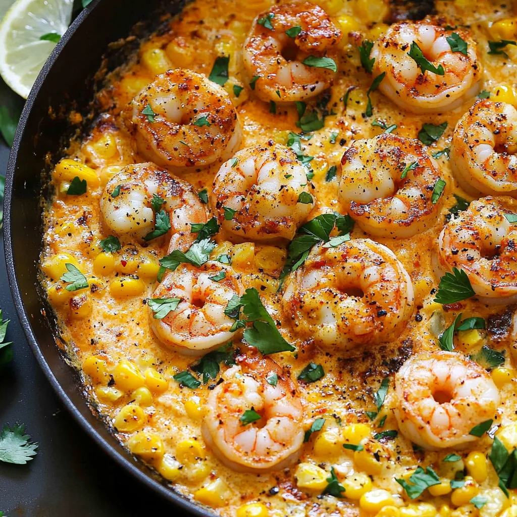 Shrimp and Creamed Corn (30 Minutes, One-Pan)