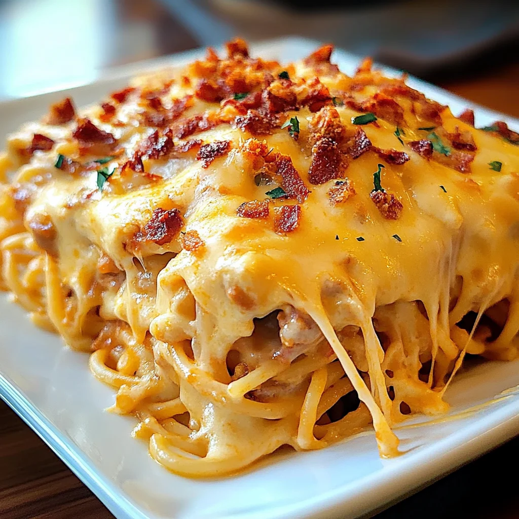 Spicy Southern Cheesy Chicken Spaghetti Casserole