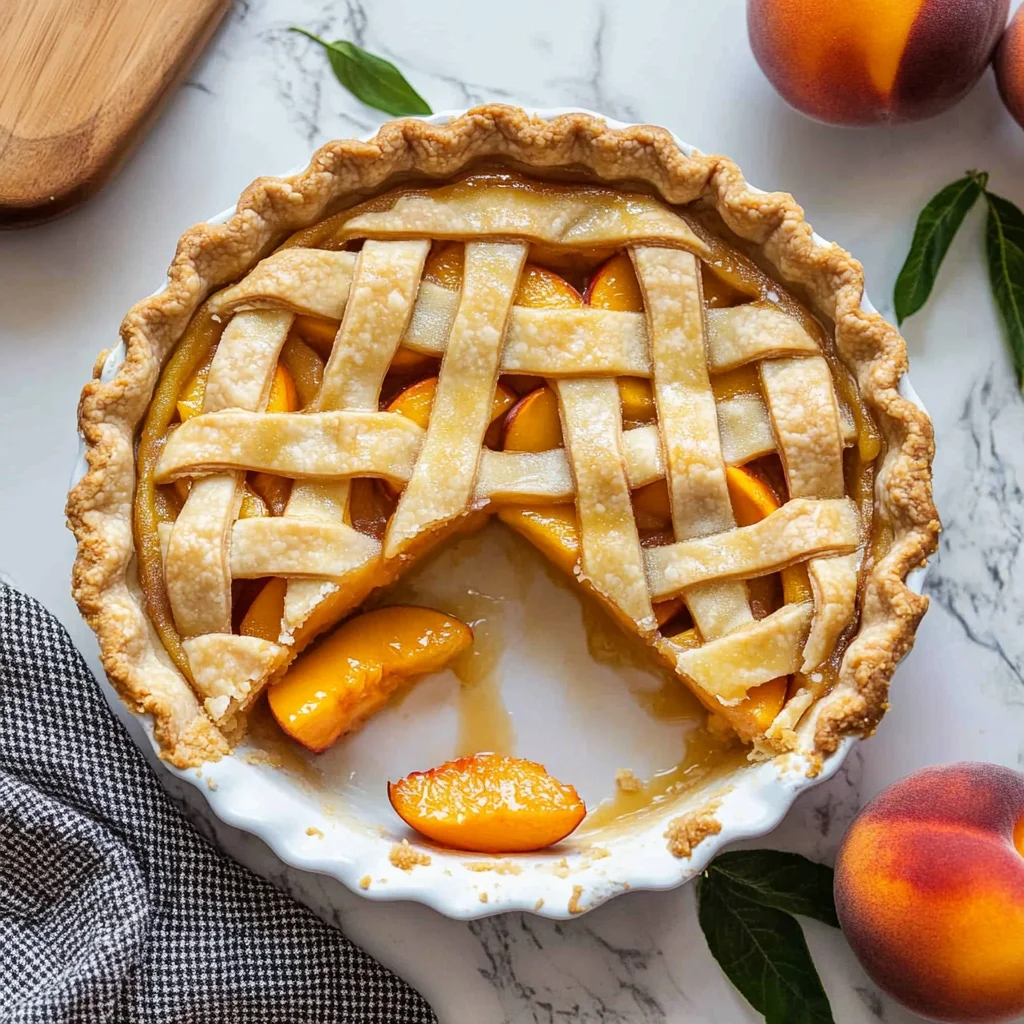 The Best Peach Pie