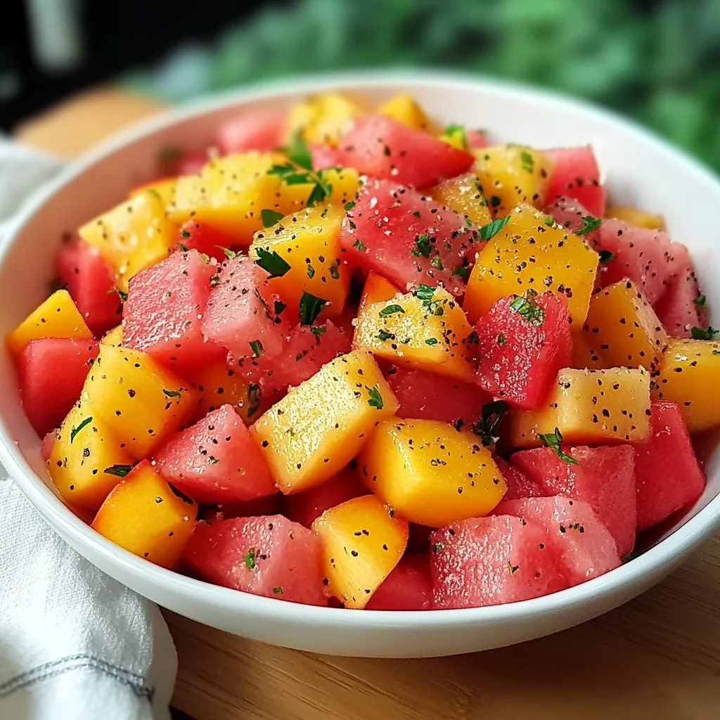 The Peach Watermelon Salad That Tastes Like Summer