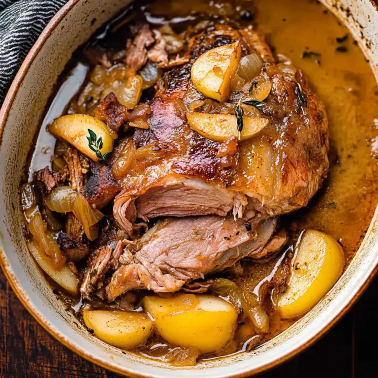 Apple Cider Braised Pork Shoulder