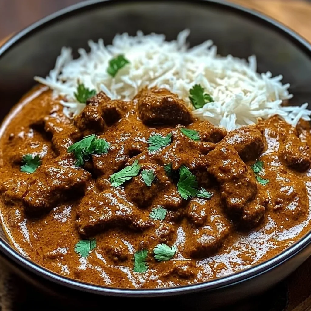Beef Curry Simmered in Coconut Milk with Fragrant Spices