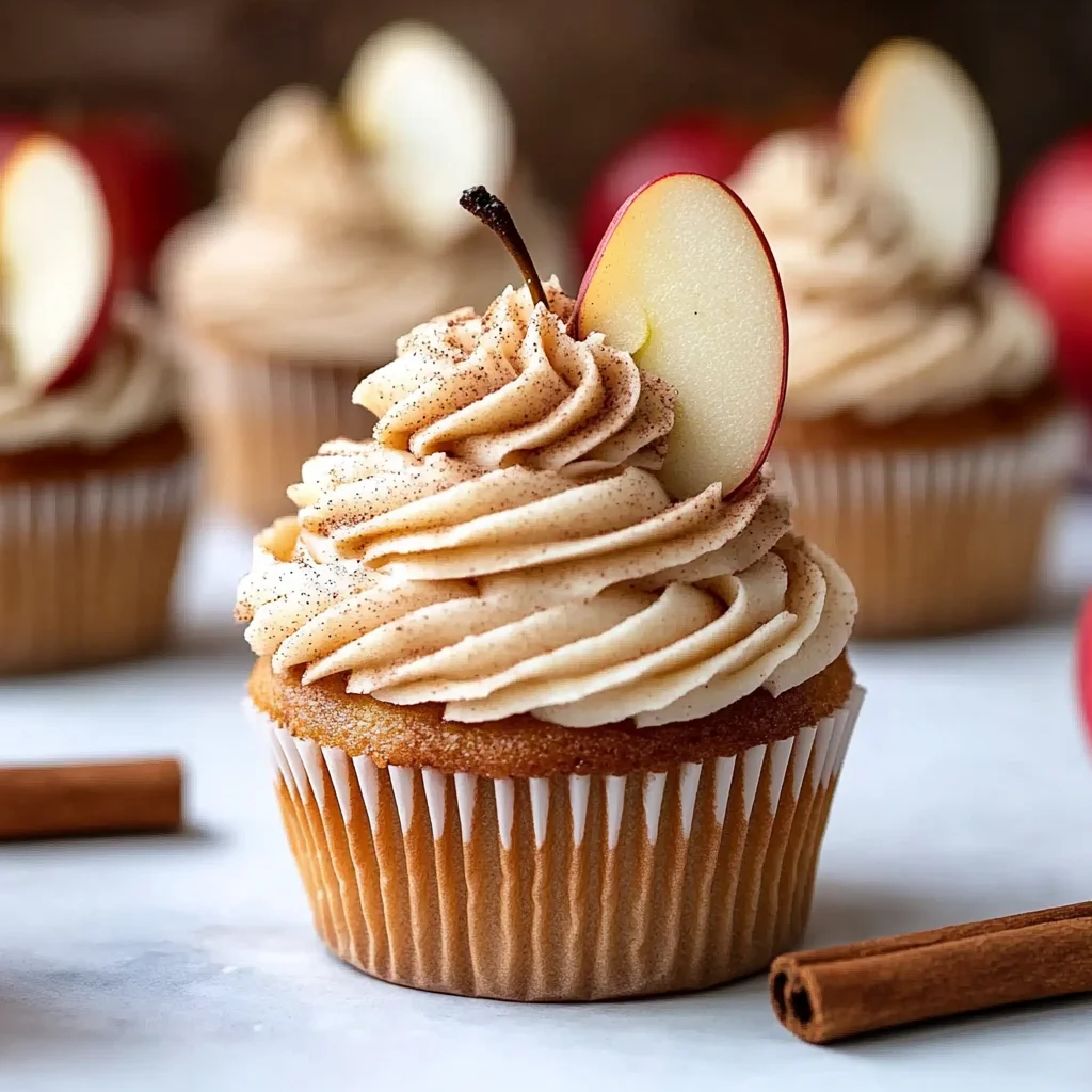 Cinnamon Apple Cider Cupcakes - Alrightwithme