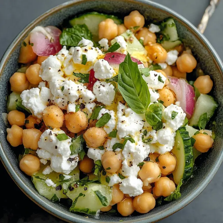Cottage Cheese and Chickpea Salad