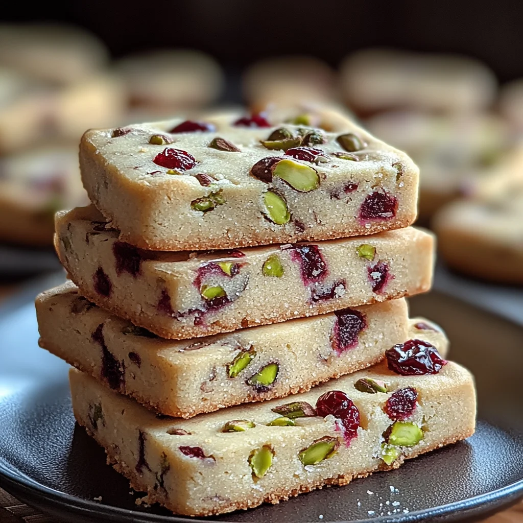 Cranberry Pistachio Shortbread Cookies: A Festive Delight for the Holidays