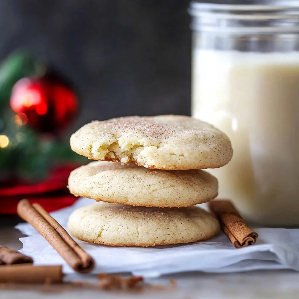 Eggnog Snickerdoodles