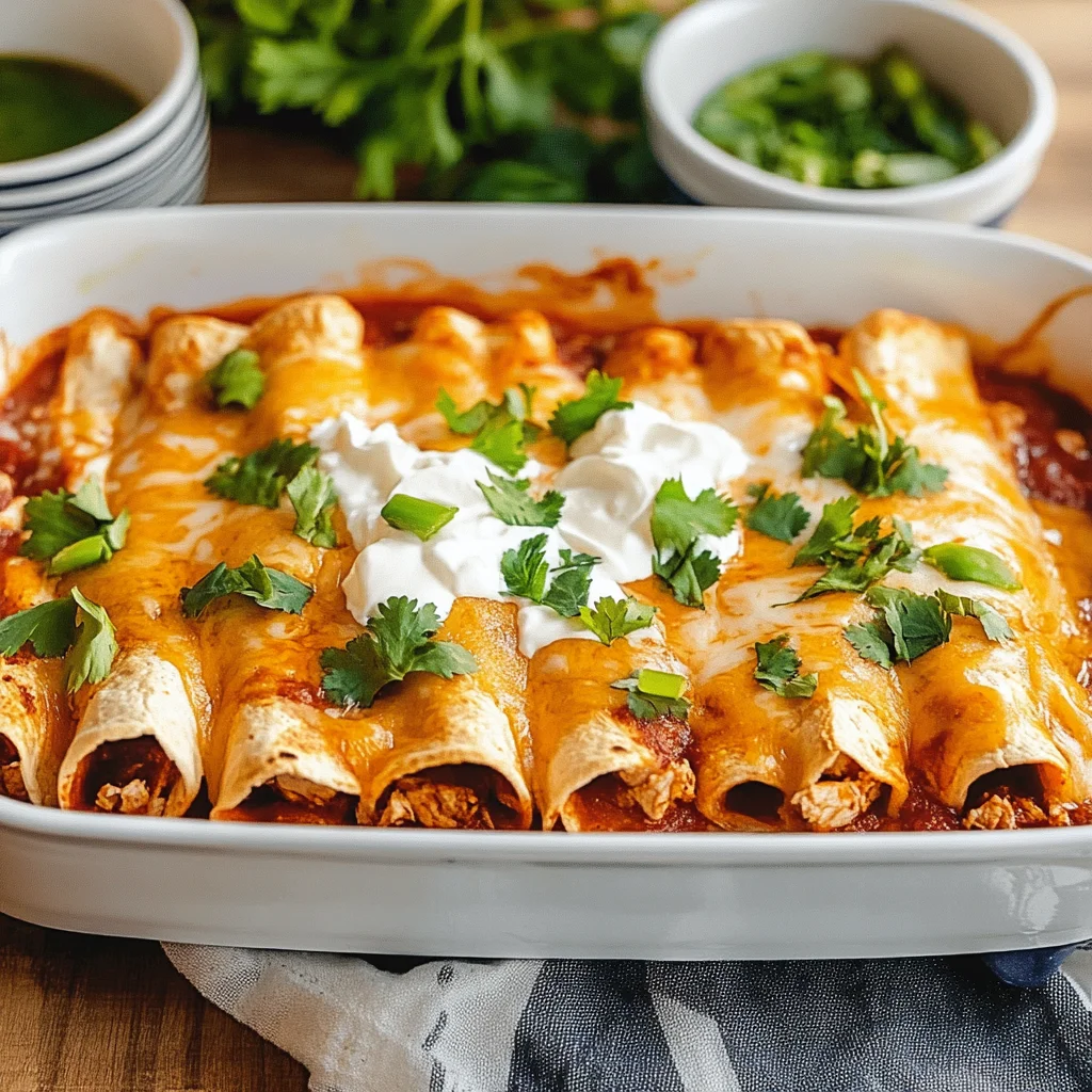 Homemade Easy Chicken Enchiladas