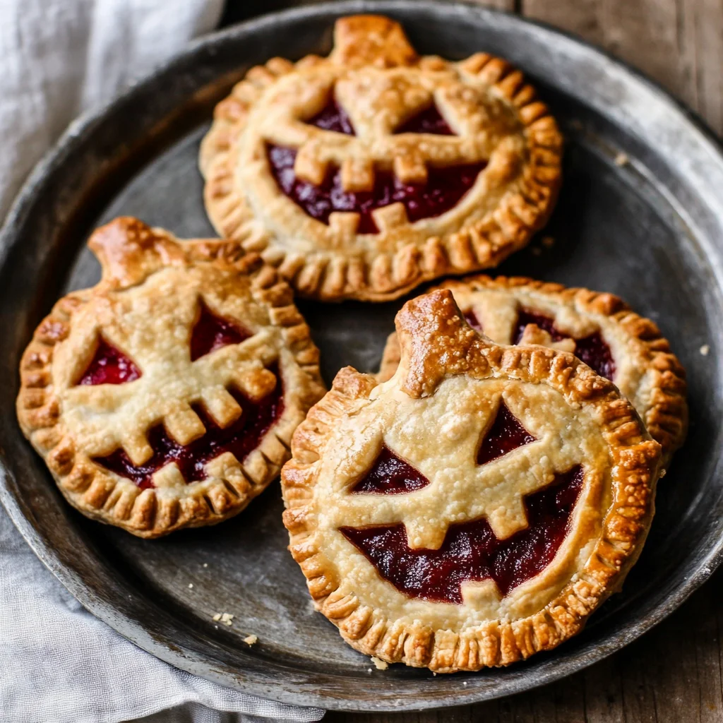 Jack-O-Lantern Hand Pies