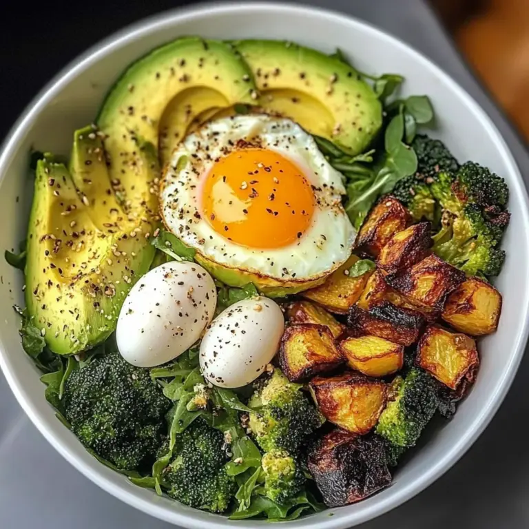 Jammy Egg Power Bowl with Roasted Veggies & Avocado
