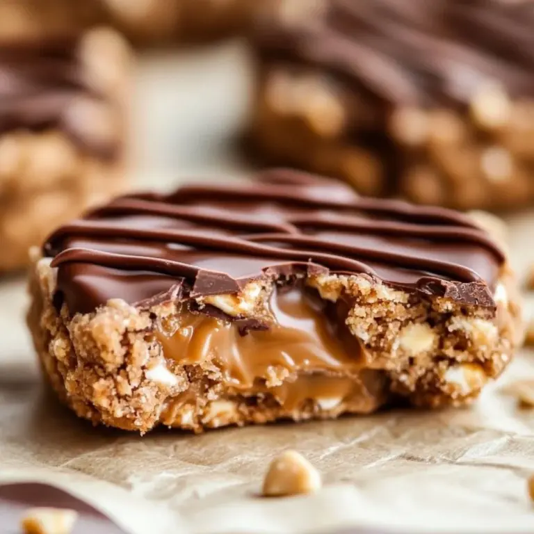 Peanut Butter Chocolate Caramel Cookies