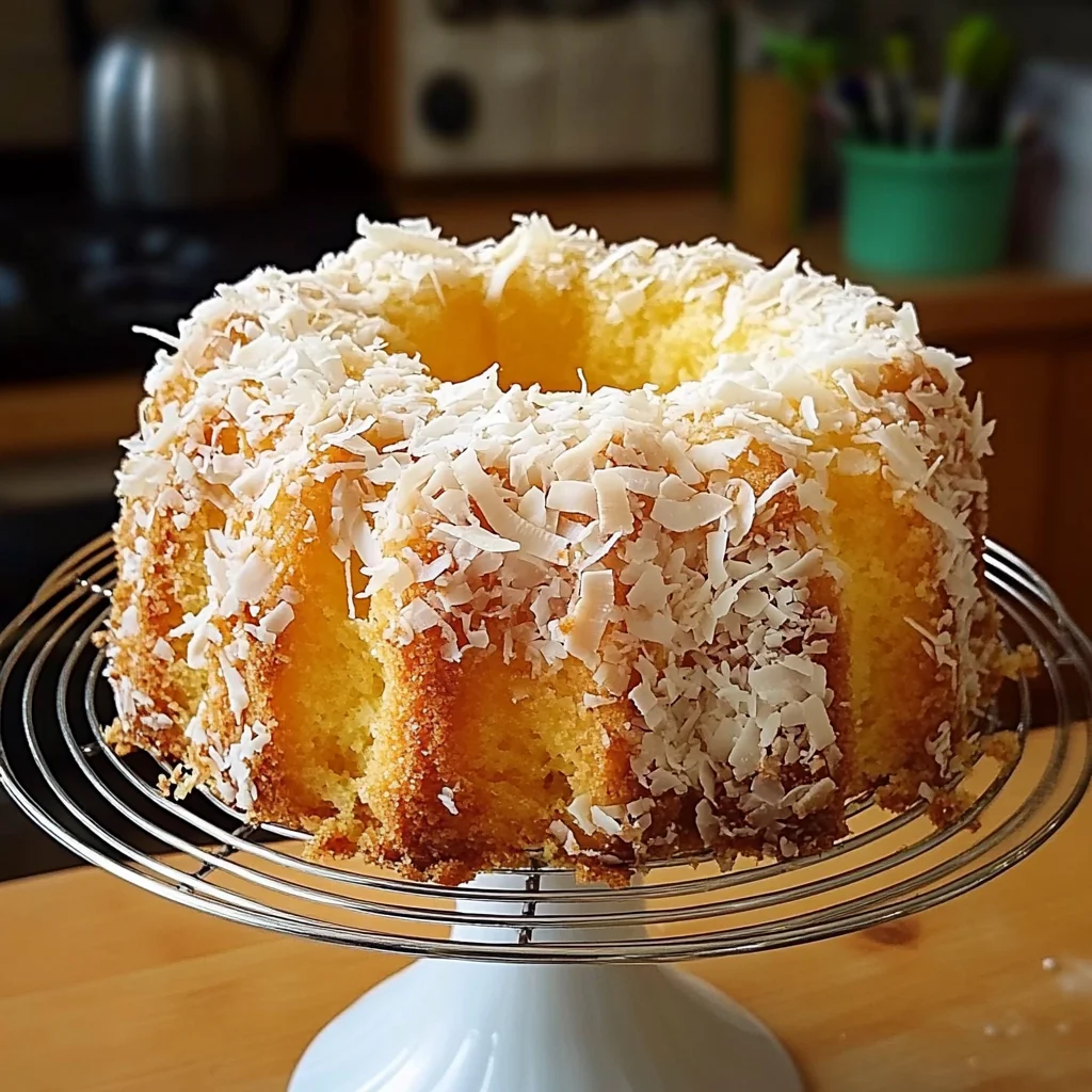 Pineapple Coconut Pound Cake