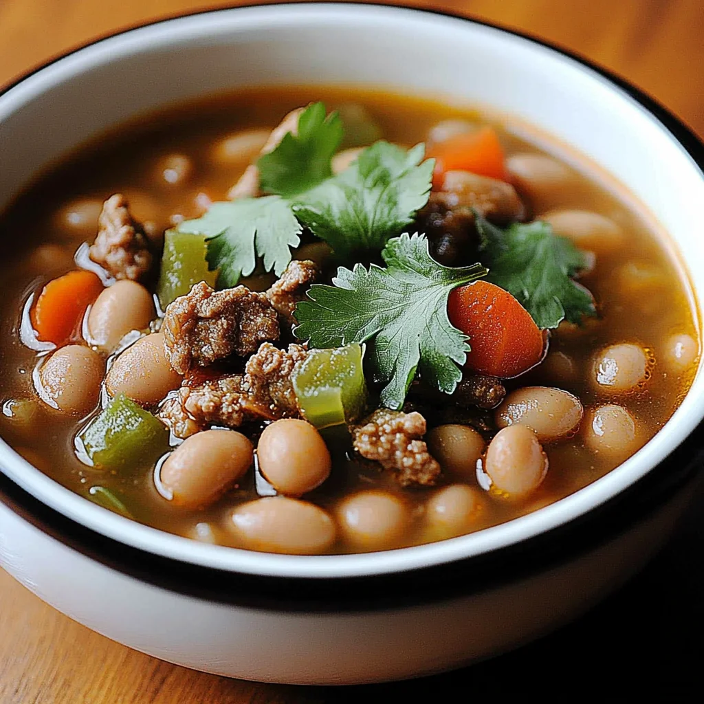 Pinto Beans Green Chile And Beef Soup