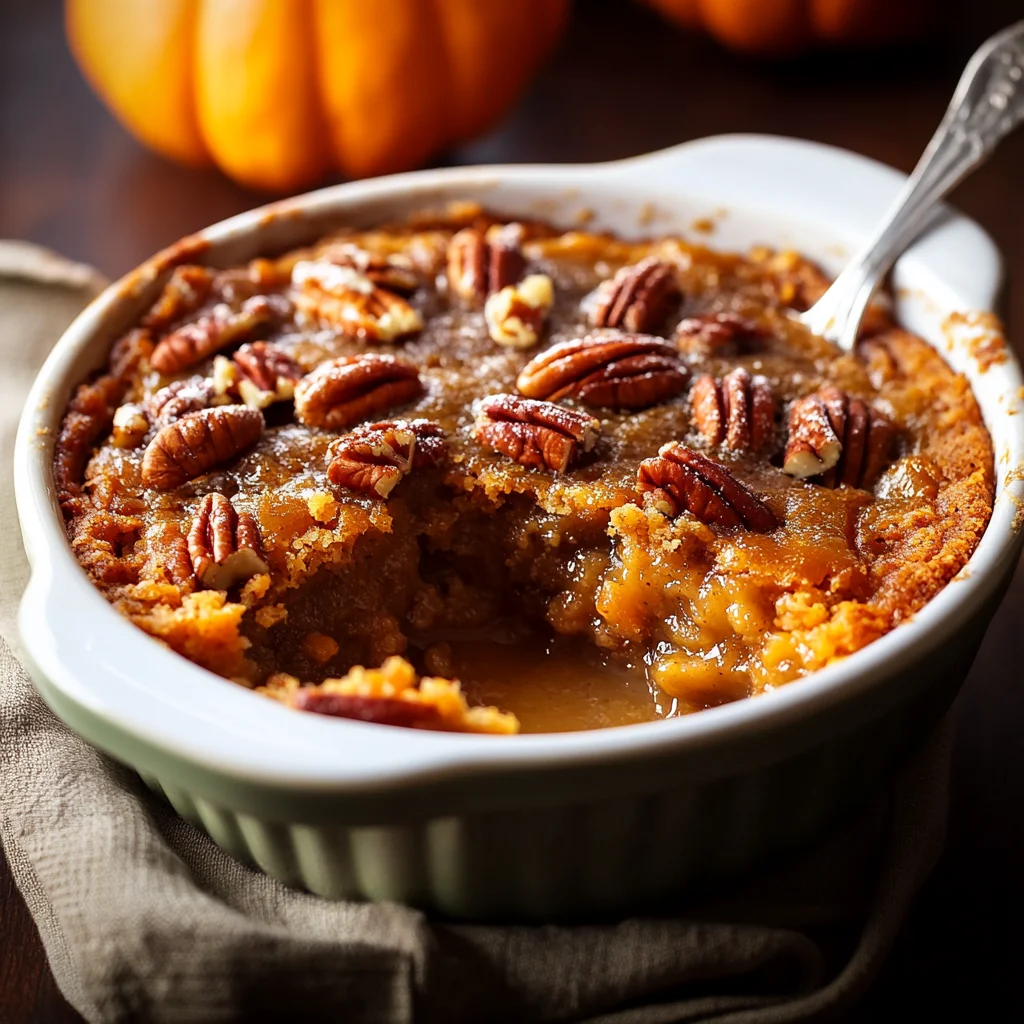 Pumpkin Pecan Cobbler