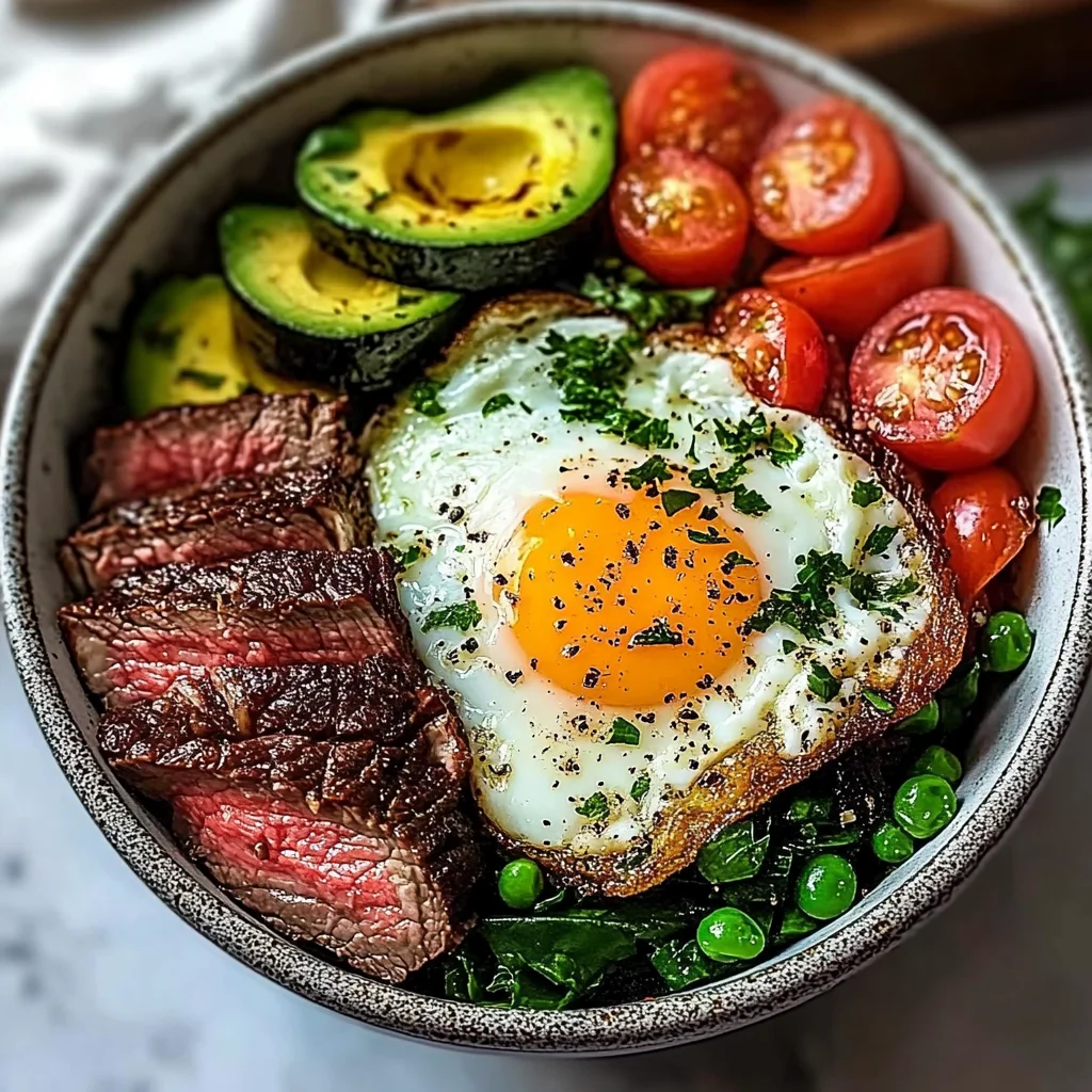Steak and Eggs Breakfast Bowl