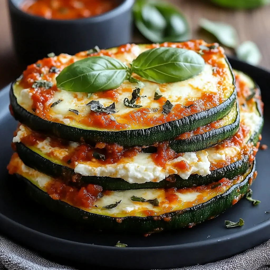 Zucchini Ricotta Melts with Marinara