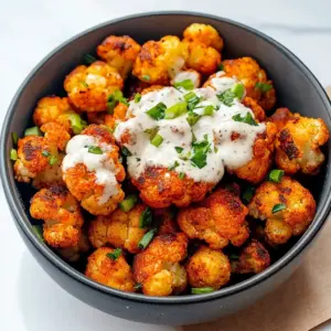 Air Fryer Buffalo Cauliflower